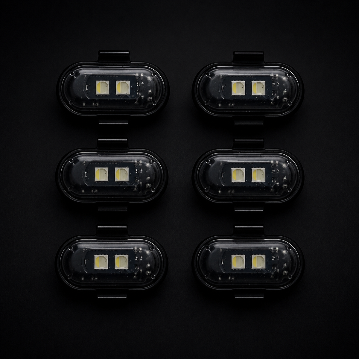 Set 6 LED-uri Auto RGB Wireless – USB-C